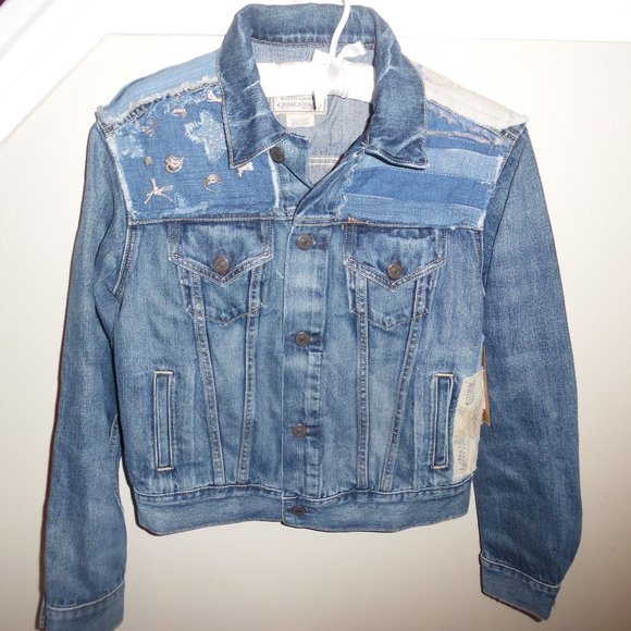 Polo‎ Ralph Lauren Patchwork Stars Stripes America Denim Trucker Relaxed Jacket - Picture 4 of 11